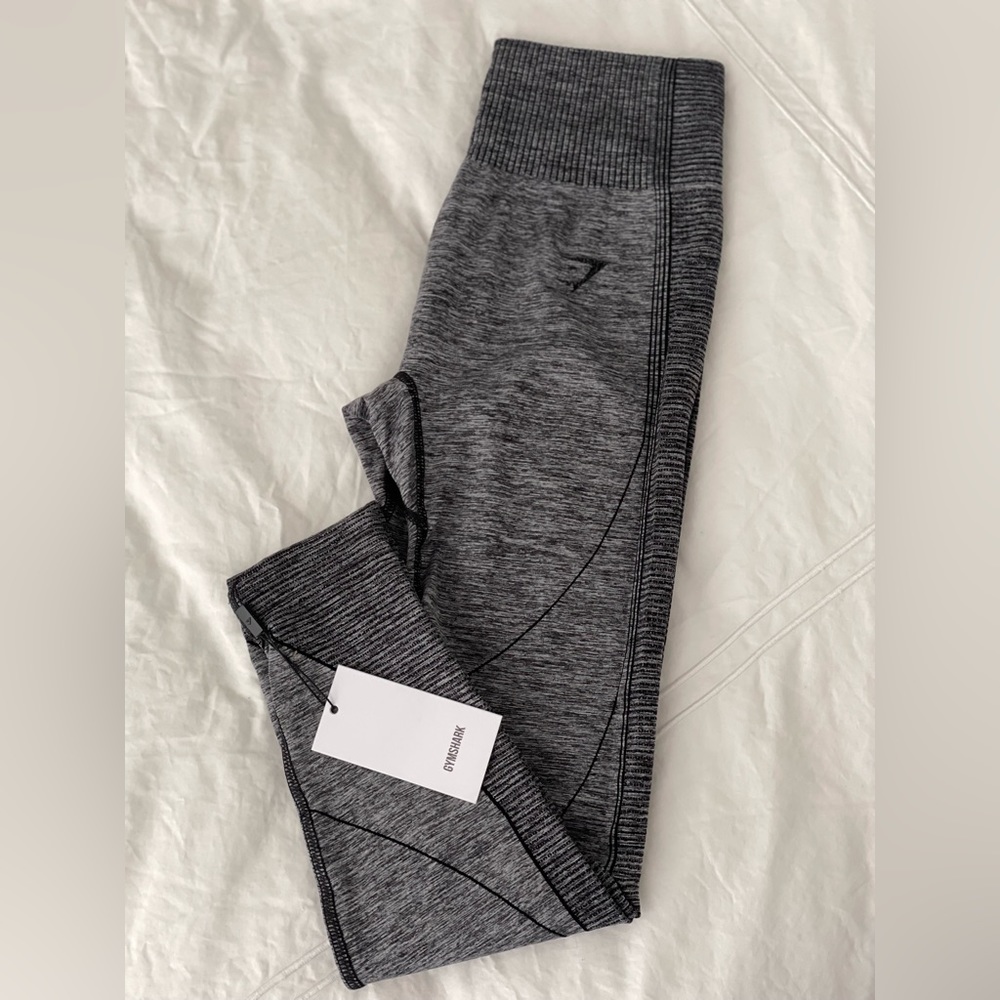 Gymshark Hyper Amplify Seamless Black Marl (Medium)